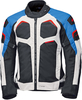 Held Manzano Top wasserdichte Motorrad Textiljacke,  schwarz-weiss-blau,  Größe 4XL für Männer