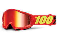 100% Accuri Extra Motocross Goggles,  red-yellow,  red-yellow,  Size One Size