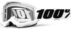 100% Strata 2 Clear Motocross Goggles,  black-white,  black-white,  Size One Size
