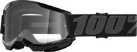 100% Strata 2 Essential Youth Motocross Goggles,  black