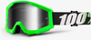 100% Strata Extra Motocross Goggles,  black-green,  black-green,  Size One Size