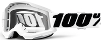 100% Strata II Everest Motocross Goggles,  black-white,  black-white,  Size One Size