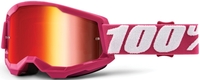 100% Strata II Extra Fletcher Motocross Goggles,  pink,  pink,  Size One Size