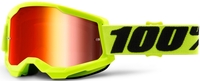 100% Strata II Extra Motocross Goggles,  black-yellow,  black-yellow,  Size One Size
