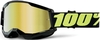 100% Strata II Extra Upsol Motocross Goggles,  black-yellow,  black-yellow,  Size One Size