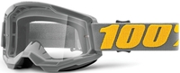 100% Strata II Izipizi Motocross Goggles,  grey,  grey,  Size One Size
