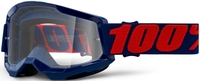 100% Strata II Masego Motocross Goggles,  red-blue,  red-blue,  Size One Size