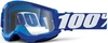 100% Strata II Motocross Goggles,  white-blue,  white-blue,  Size One Size