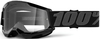 100% Strata II Youth Motocross Goggles,  black-grey,  black-grey,  Size One Size