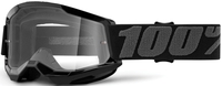 100% Strata II Youth Motocross Goggles,  black-grey,  black-grey,  Size One Size