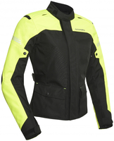 Acerbis Discovery Forest Ladies Motorcycle Textile Jacket,  black-yellow,  Size S for Women,  black-yellow,  Size S for Women