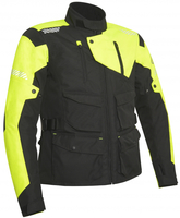 Acerbis Discovery Safary Motorcycle Textile Jacket,  black-yellow,  Size XL,  black-yellow,  Size XL