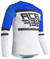 Acerbis Helios Motocross Jersey,  white-blue,  Size M,  white-blue,  Size M