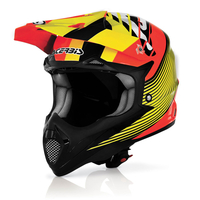 Acerbis Impact Wishmaster Motocross Helmet,  black-red-yellow,  Size XL,  black-red-yellow,  Size XL