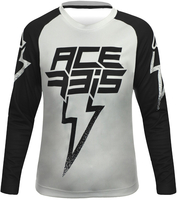 Acerbis J-Kid Blizzard Kids Motocross Jersey,  black-grey,  Size M