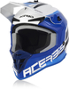 Acerbis Linear Motocross Helmet,  white-blue,  Size 2XL,  white-blue,  Size 2XL