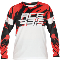 Acerbis MX J-Kid 4 Kids Motocross Jersey,  white-red,  Size 2XL
