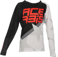 Acerbis MX J-Windy 1 Kids Motocross Jersey,  black-white,  Size S,  black-white,  Size S