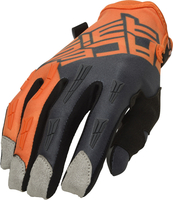 Acerbis MX X-H Motorcycle Gloves,  grey-orange,  Size L,  grey-orange,  Size L