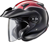 Arai CT-F Goldwing Jet Helmet,  black-red,  Size L,  black-red,  Size L