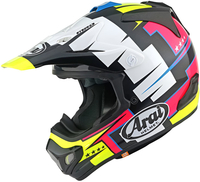 Arai MX-V EVO Battle Motocross Helmet,  black-multicolored,  Size S for Men