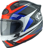 Arai Quantic Mark Helmet,  red-blue,  Size S for Men