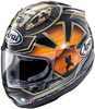 Arai RX-7V Evo Pedrosa Spirit Helmet,  black-gold,  Size XS