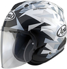 Arai SZ-R VAS Mimesis Jet Helmet,  black-grey-white,  Size XS for Men