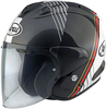 Arai SZ-R VAS Temu Jet Helmet,  black-white-red,  Size M for Men