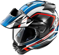 Arai Tour-X5 Discovery Motocross Helmet,  white-red-blue,  Size XS