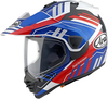 Arai Tour-X5 Trail Motocross Helmet,  white-red-blue,  Size S for Men