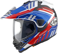 Arai Tour-X5 Trail Motocross Helmet,  white-red-blue,  Size S for Men