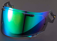 Arai VAS-V MAX-V Mirrored Visor,  green