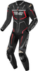 Arlen Ness Alcarras Race One Piece Motorcycle Leather Suit,  black-grey-white-red,  Size 60,  black-grey-white-red,  Size 60