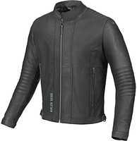 Arlen Ness Brooklyn Motorcycle Leather Jacket,  black,  Size 48,  black,  Size 48