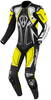 Arlen Ness Conquest One Piece Motorcycle Leather Suit,  black-white-yellow,  Size 48,  black-white-yellow,  Size 48
