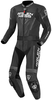Arlen Ness Edge Two Piece Motorcycle Leather Suit,  black-grey,  Size 60,  black-grey,  Size 60