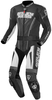 Arlen Ness Edge Two Piece Motorcycle Leather Suit,  black-grey-white,  Size 58,  black-grey-white,  Size 58
