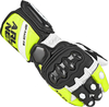 Arlen Ness Imola Motorcycle Gloves,  black-white-yellow,  Size M,  black-white-yellow,  Size M