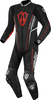 Arlen Ness Losail One Piece Leather Suit,  black-red,  Size 48,  black-red,  Size 48