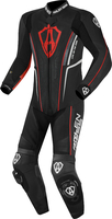 Arlen Ness Losail One Piece Leather Suit,  black-red,  Size 54,  black-red,  Size 54