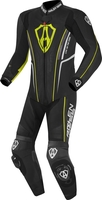 Arlen Ness Losail One Piece Leather Suit,  black-yellow,  Size 58,  black-yellow,  Size 58
