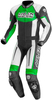 Arlen Ness Monza Two Piece Motorcycle Leather Suit,  black-white-green,  Size 48,  black-white-green,  Size 48
