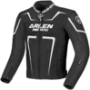 Arlen Ness Motegi Motorcycle Leatherjacket,  black-white,  Size 60,  black-white,  Size 60