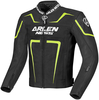 Arlen Ness Motegi Motorcycle Leatherjacket,  black-yellow,  Size 56,  black-yellow,  Size 56