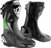 Arlen Ness Pro Shift 2 Motorcycle Boots,  black-white-green,  Size 38,  black-white-green,  Size 38