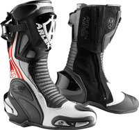 Arlen Ness Pro Shift 2 Motorcycle Boots,  black-white-red,  Size 39,  black-white-red,  Size 39
