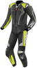 Arlen Ness Race-X Two Piece Motorcycle Leather Suit,  black-grey-yellow,  Size 58,  black-grey-yellow,  Size 58