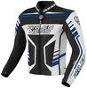 Arlen Ness Rapida 2 Motorcycle Leather Jacket,  black-white-blue,  Size 54,  black-white-blue,  Size 54