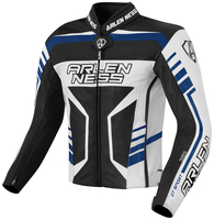 Arlen Ness Rapida 2 Motorcycle Leather Jacket,  black-white-blue,  Size 54,  black-white-blue,  Size 54